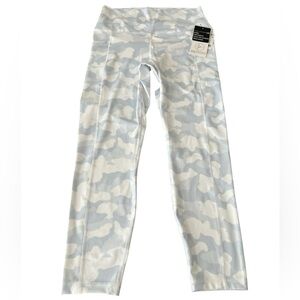 Womens 90 Degree Leggings, NWT, Size XL, Color-Light Blue/White, Womens …